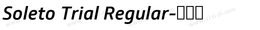 Soleto Trial Regular字体转换
